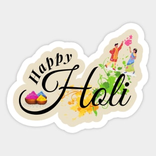 Happy Holi Festival Sticker